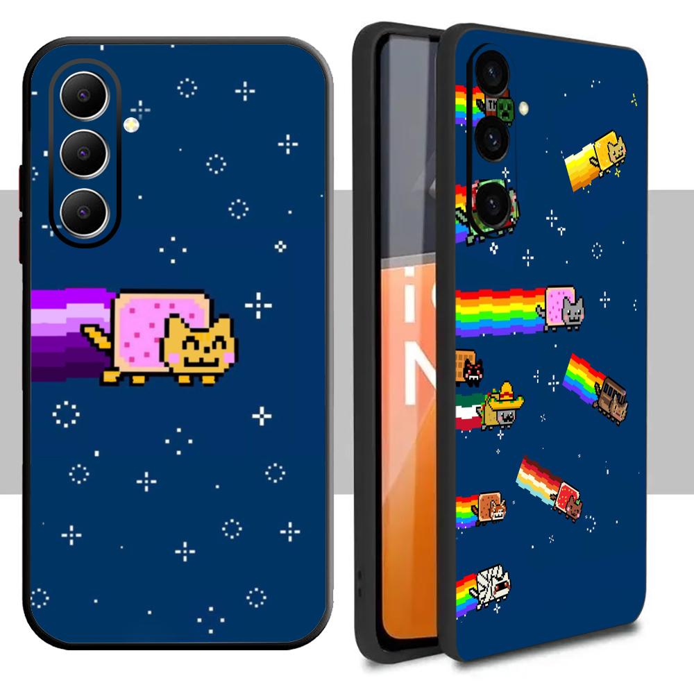 Samsung Galaxy A55 - Funda de teléfono Nyan Cat de