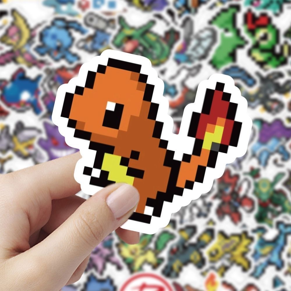 60 pegatinas de Pokémon Pixel, - Tablet Cute Accessories reseña y precio