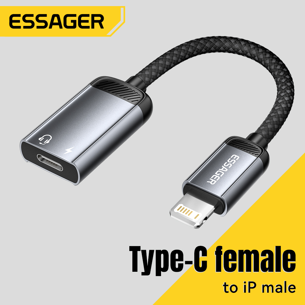 Essager-C Cable adaptador de A - Wired Earphone Lightning reseña y precio