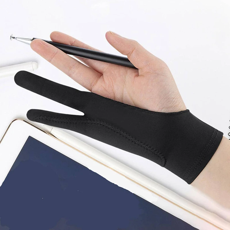 1/2 capas arte 2 dedo Anti-mis - Drawing Glove Artist reseña y precio