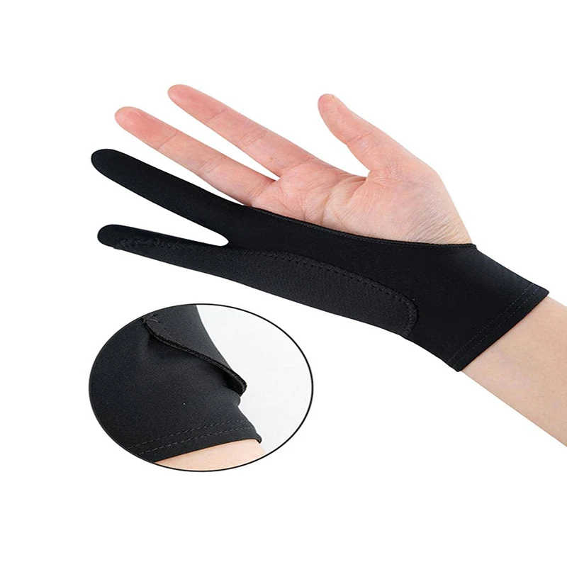1/2 capas arte 2 dedo Anti-mis - Drawing Glove Artist reseña y precio