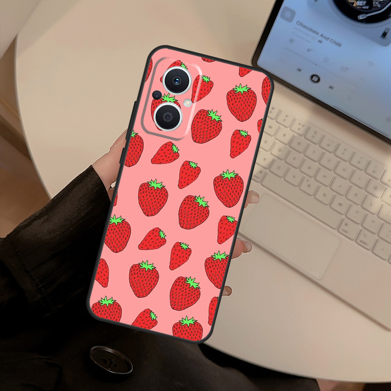 Funda de color rojo fresa para - Oppo Reno 12 reseña y precio